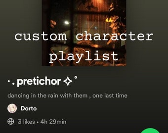 Custom Comfort Character Playlist -- Digital