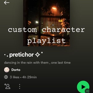 Lista de reprodução de personagens de conforto personalizada -- Digital