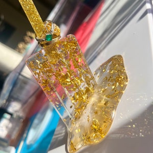Melted Gold Popsicle | Ring holder | Ring Display | Candy Decor | Random Gift | Desk Gift | Desk Decor | Gold Flakes