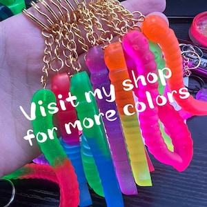 Gummy Worms Keychain (2nd batch) | Resin Gummy Worms