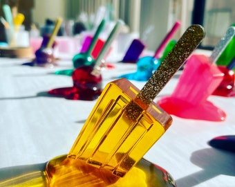 Melted Yellow Popsicle | ring holder