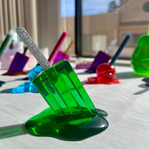 Melted Green Popsicle | ring holder