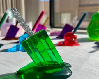 Melted Green Popsicle | ring holder