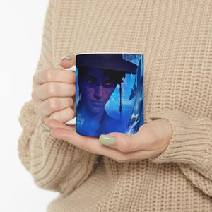 K Pop Demon Hunters Jinu Demon Ceramic Mug, Unique K-Pop Fan Gift, KPop Coffee Cup, Korean Music Lover Present, Cute Mug for Tea, Demon