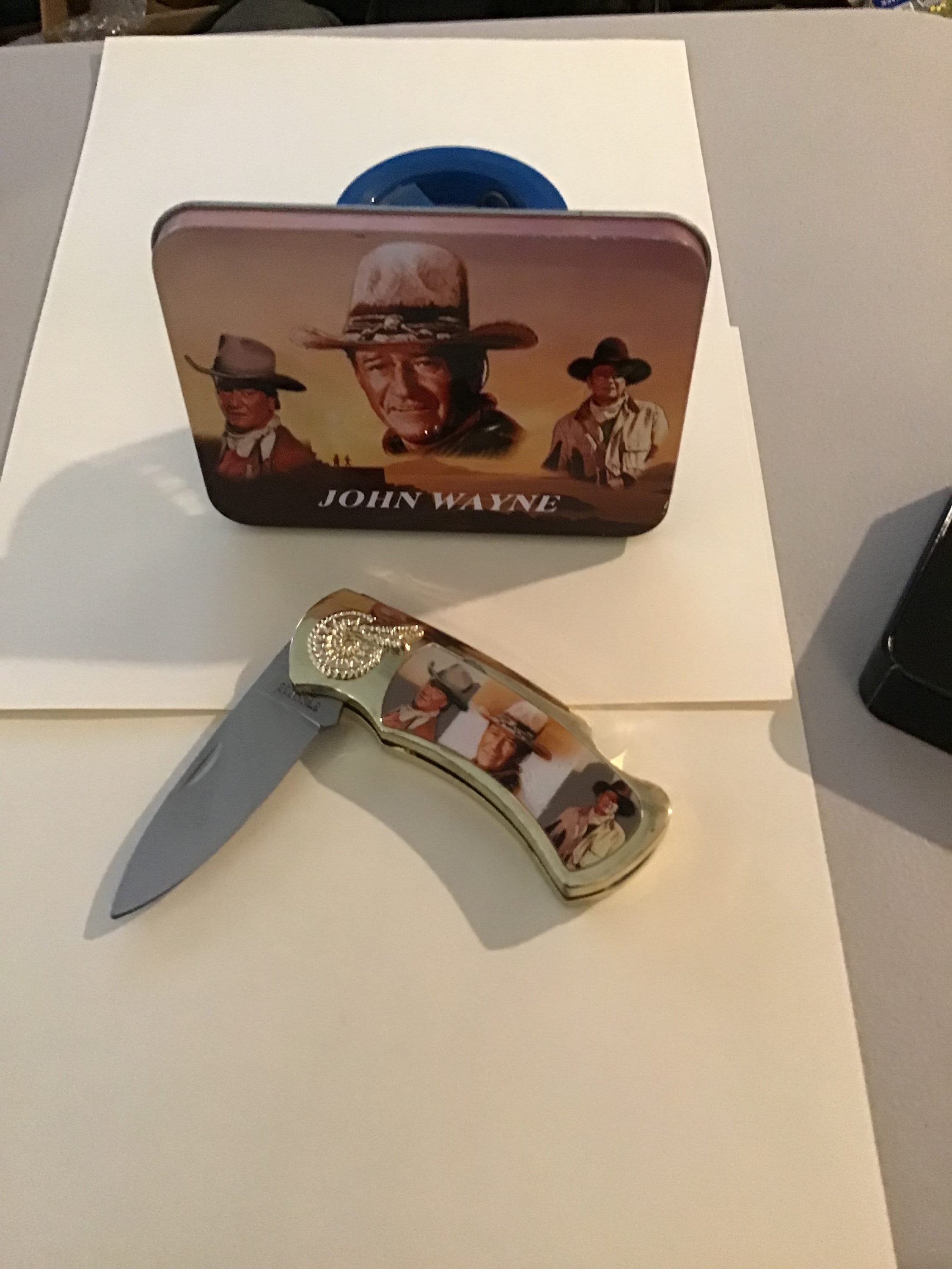 John Wayne Pocket Knife Etsy