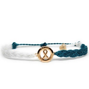 Cervical Cancer Awareness Bracelets, LOVE HOPE FAITH, In Support of Loved Ones Battling Cancer, Fund Raising, Gift Giving, Fits all, Unisex