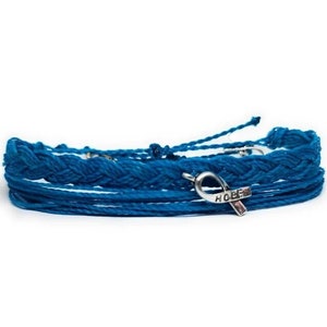 Prostate Cancer Awareness Bracelet, In Support of Loved Ones Battling Cancer, Fund Raising, Gift for Her/Him, Fits all, 100% Waterproof