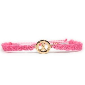 Breast Cancer Awareness Bracelets, LOVE HOPE FAITH, In Support of Loved Ones Battling Cancer, Friendship Bracelets Fund Raising Gift Giving