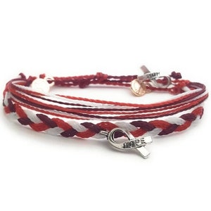 Head and Neck Cancer Awareness Bracelet, In Support of Loved Ones BattlingCancer, Fund Raising, Gift for her, Gift for him, Fits all
