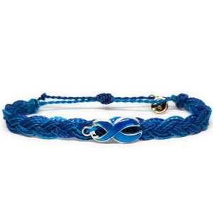 Colon Cancer Awareness Bracelets, In Support of Loved Ones Battling Cancer, Fund Raising, Gift for her, Gift for him, Fits all, Unisex