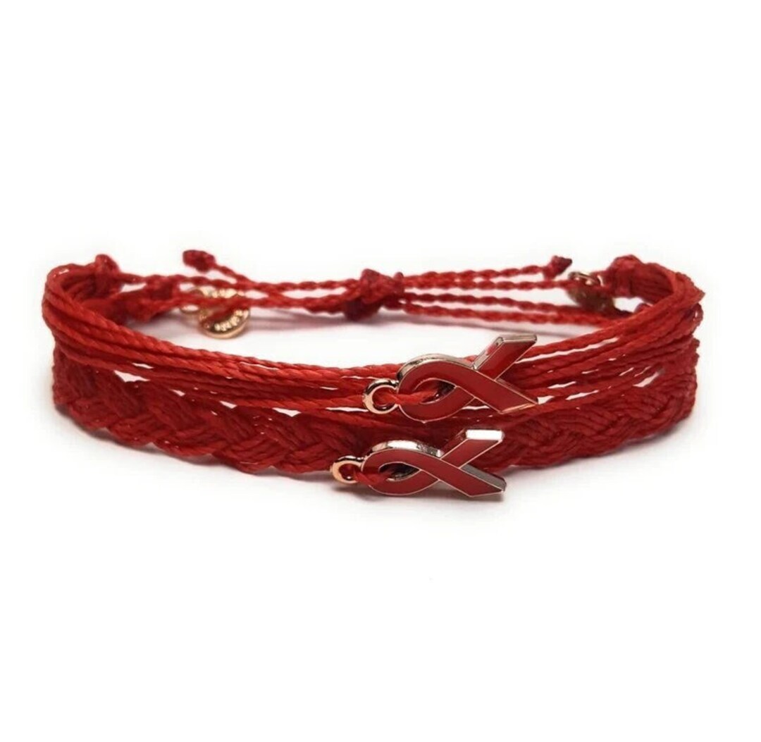 Hiv/aids Awareness Bracelets, in Support of Loved Ones Battling HIV ...