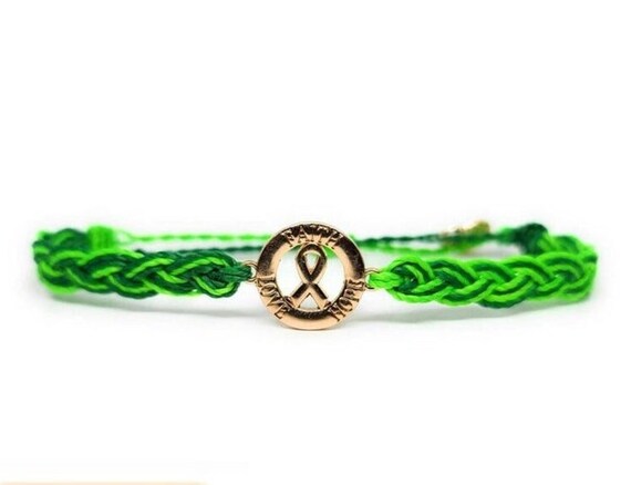 Liver Cancer Awareness Bracelet LOVE HOPE FAITH in Support of Loved Ones Battling Cancer Fund Raising Gift for Her him Fits All Etsy