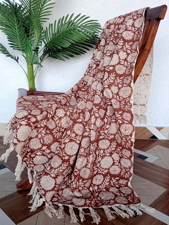 Premium vintage inspired throw Handmade Throw,