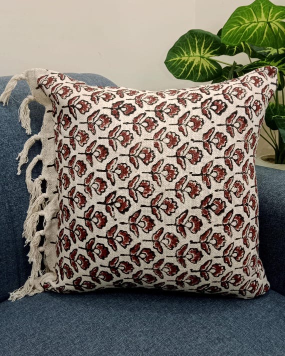 Pillow Cover Cushion cover All Size and Sofa Throw Home Decor Handmade  Pillow Cover Indian | Modern Pillow Handdblock print Handmade Throw