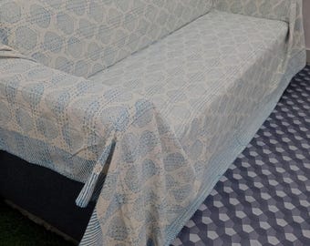 Floral Kantha Quilt Handmade Cotton Kantha Quilt HandBlock Print Bedding Block Print Light Weight Full Size Bedding Bedspread