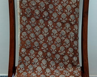 Handmade Cotton Blanket and Throws for Bedroom, Hand Block Printed Throw Blanket, Floral Throw Blanket, Unique Holiday Gift for Mom.