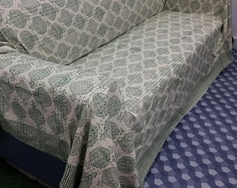 Floral Kantha Quilt Handmade Cotton Kantha Quilt HandBlock Print Bedding Block Print Light Weight Full Size Bedding Bedspread