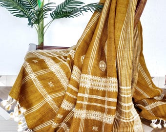 Cozy Wool Throw Blanket – Handcrafted Bed Throw, Vintage Bohemian Style Winter Blanket for Sofa or Bed, Rustic Warm Handmade Decor Gift