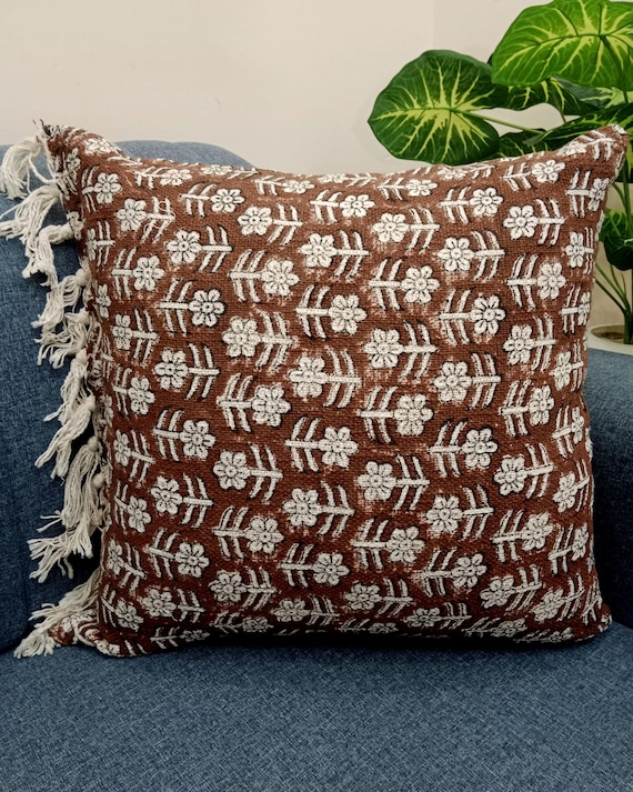 Pillow Cover Cushion cover All Size and Sofa Throw Home Decor Handmade  Pillow Cover Indian | Modern Pillow Handdblock print Handmade Throw