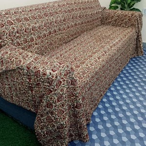 Floral Kantha Quilt Handmade Cotton Kantha Quilt HandBlock Print Bedding Bedspreads Block Print Floral Quilted Light Weight Full Size