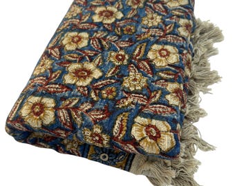 Cotton Throw Blanket Lightweight Kantha Quilt Soft Summer Couch Throw Handmade Home Decor