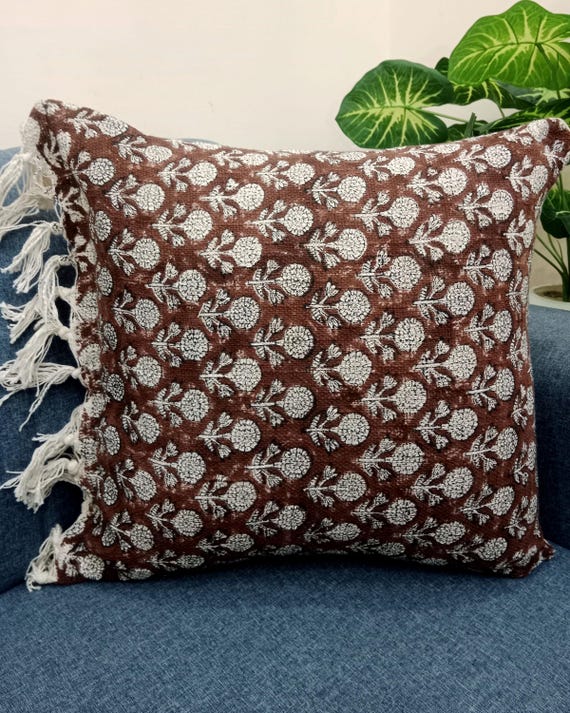 Pillow Cover Cushion cover All Size and Sofa Throw Home Decor Handmade  Pillow Cover Indian | Modern Pillow Handdblock print Handmade Throw