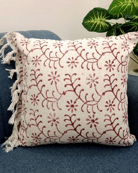 Pillow Cover Cushion cover All Size and Sofa Throw Home Decor Handmade  Pillow Cover Indian | Modern Pillow Handdblock print Handmade Throw