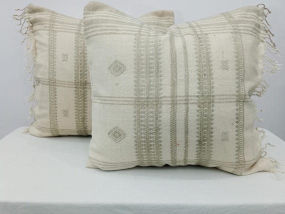 Cushion Pillow Cover Wool Bhujodi Handloom Pillow Cover Wool Cushion Cover