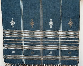 Handmade Wool Throw Blanket – Cozy Winter Sofa Throw, Soft Wool Bed Cover, Rustic Farmhouse Bohemian Decor