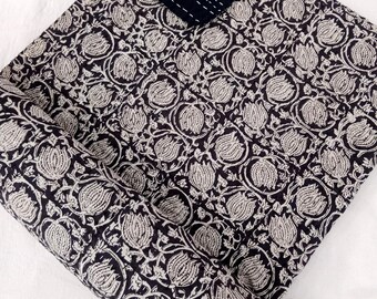 Premium Floral Print Kantha Quilt, All Size Twin Size Throw Blanket, Queen Size & King Size Quilt, Natural Colors Handmade Soft Kantha Quilt