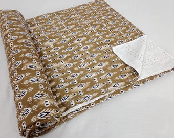 Floral Kantha Homemade Kantha Quilt All Size Quilt Twin Size, Queen Size & King Size Quilted Bedding Kantha Quilt Handmade Bedspread Cotton.