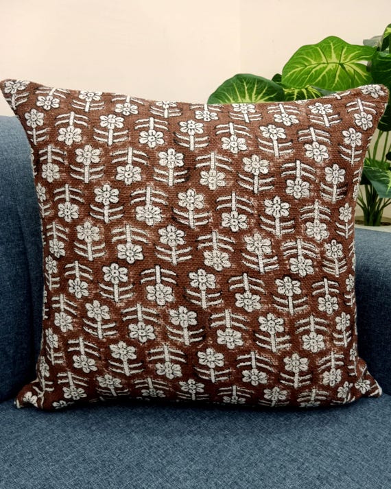 Pillow Cover Cushion cover All Size and Sofa Throw Home Decor Handmade  Pillow Cover Indian | Modern Pillow Handdblock print Handmade Throw