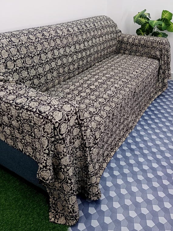 Premium Floral Print Kantha Quilt, All Size Twin Size Throw Blanket, Queen Size & King Size Quilt, Natural Colors Handmade Soft Kantha Quilt