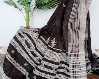 Handmade Bhujodi Wool Throw Blanket | Indian Woven Accent