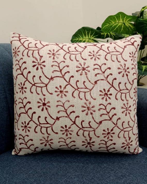 Pillow Cover Cushion cover All Size and Sofa Throw Home Decor Handmade  Pillow Cover Indian | Modern Pillow Handdblock print Handmade Throw