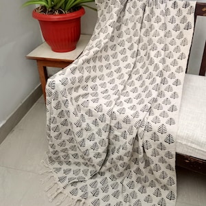Handgefertigte Boho Baumwolldecke, Boho Wohnkultur, Weiche Baumwolldecke, König / Königin gewebte Bettwäsche für Schlafzimmer Housewarminggeschenk