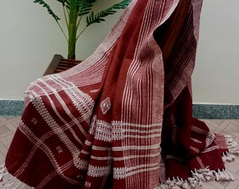Indian Wool Bed Cover | Bhujodi Blanket | Handwoven Wool Throw Blanket | Traditional Kutch Wool for Bed or Sofa