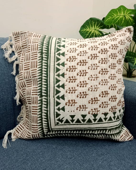 Pillow Cover Cushion cover All Size and Sofa Throw Home Decor Handmade  Pillow Cover Indian | Modern Pillow Handdblock print Handmade Throw