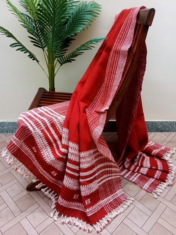 BHUJODI Indian WOOL THROW blanket| Handwoven wool throw |Slate Grey with White stripes throw| Woolen throw| Bhujodi Throw| Large size