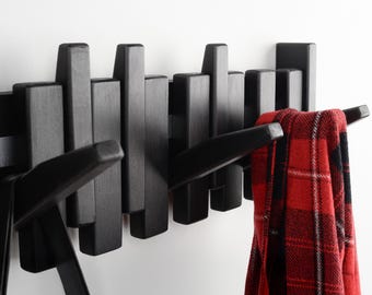 Heavy Duty kapstok haken muur mount, flip down piano stijl rek hanger