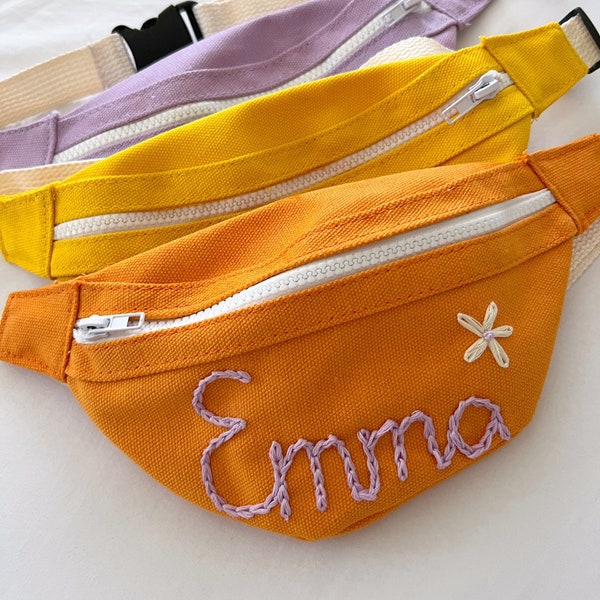 Children’s name embroidered belt bag/fanny pack