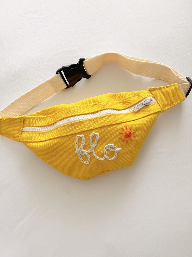 Childrens name embroidered belt bag/fanny pack image 2