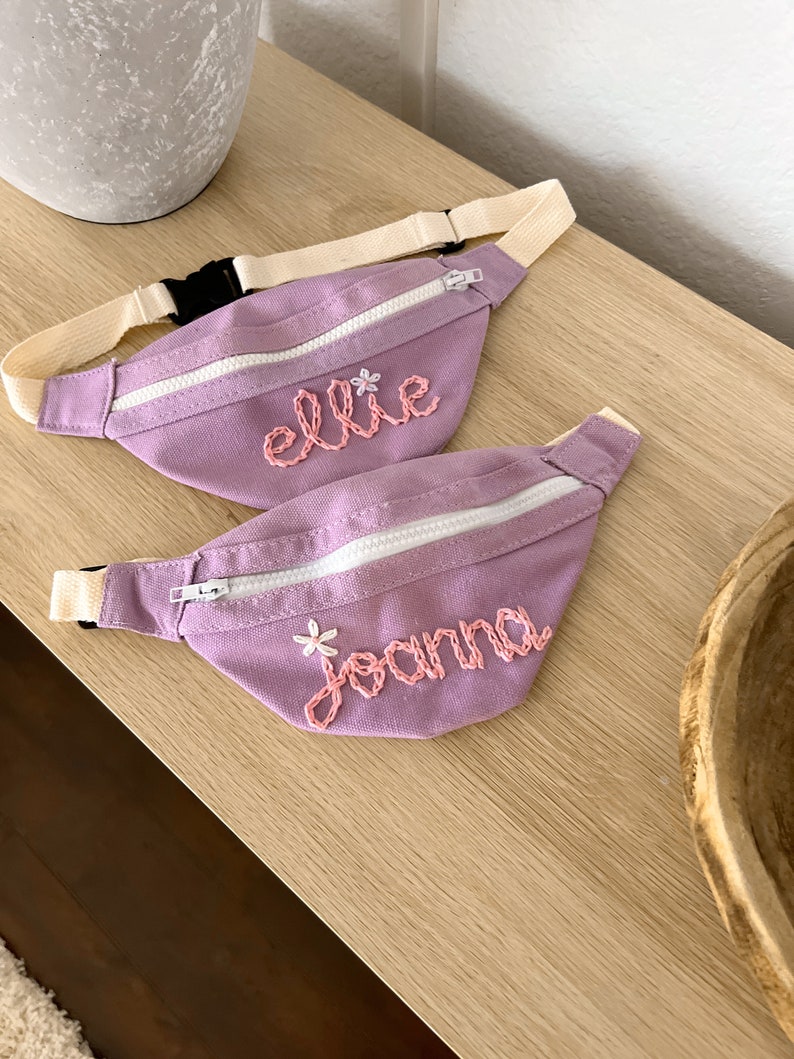 Childrens name embroidered belt bag/fanny pack image 3