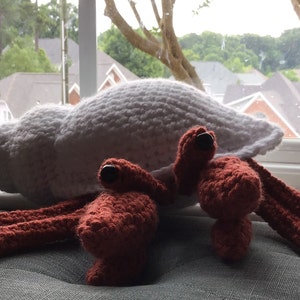 Customizable Crochet Hermit Crabs