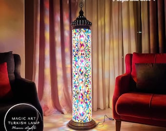 Stained Glass Floor Lamp Etsy Canada