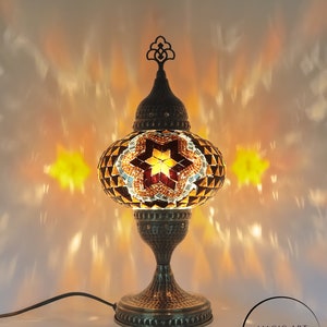 Turkish Mosaic Table Lamp Colorful Color image 8