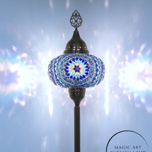 Turkish Mosaic Floor Lamps Big Globe Lamp Shade