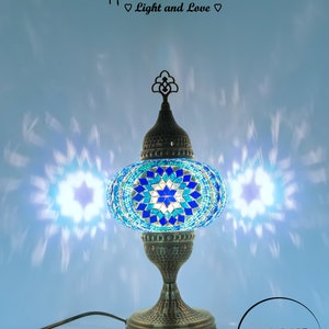 Turkish Mosaic Table Lamp Colorful Color image 5