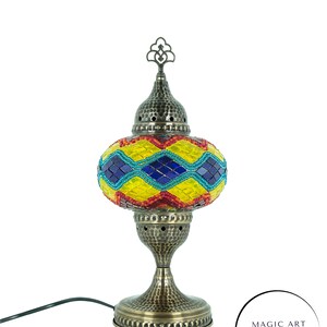 Turkish Mosaic Table Lamp Colorful Color Flame Rug