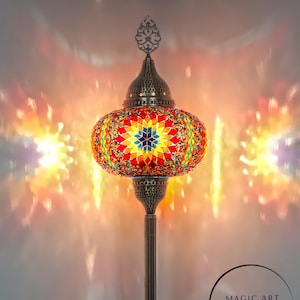 Türkische Mosaik Stehlampen Big Globe Lampenschirm